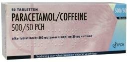 Paracetamol coffeine 500/50 Teva 50tb