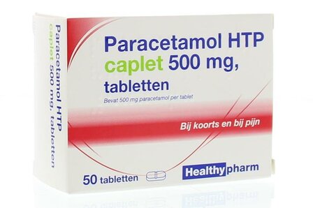 Paracetamol caplet 500 Healthypharm 50st