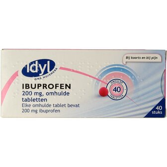 Ibuprofen 200mg suikervrij Idyl 40st