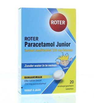 Paracetamol 250 junior Roter 20tb