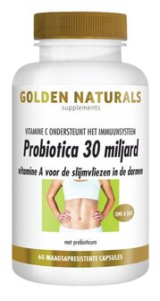 Probiotica 30 miljard Golden Naturals 60vc
