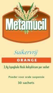 Metamucil orange suikervrij Metamucil 30sach