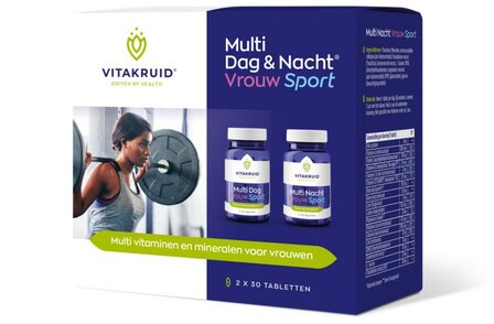 Multi dag &amp; nacht vrouw sport 2 x 30 Vitakruid 2x30tb