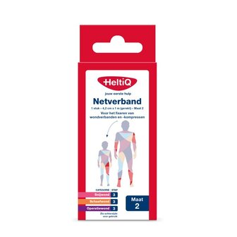 Netverband 4,2cm x 1m (gerekt) maat 2 Heltiq 1st
