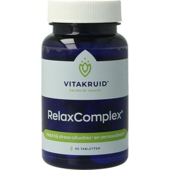 Relaxcomplex 1250mg magnesiumtauraat &amp; D3 Vitakruid 30tb