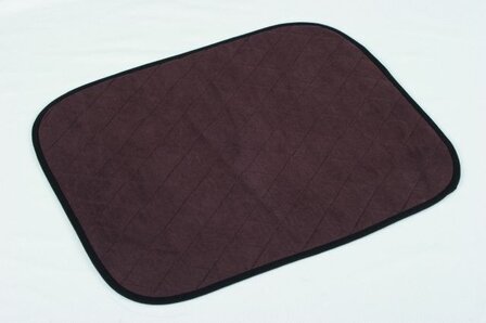 Wasbare onderlegger stoel 40 x 50cm bruin Hygion 1st
