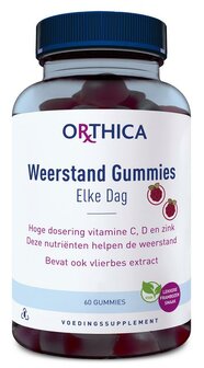 Weerstand gummies elke dag Orthica 60st