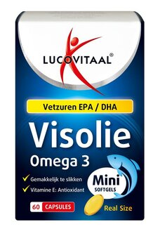Visolie omega 3 mini Lucovitaal 60sft