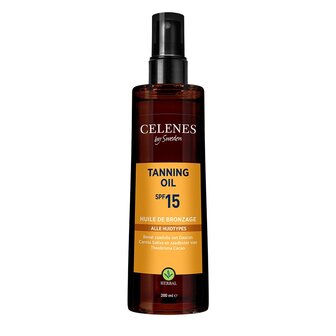 Celenes Herbal tanning oil SPF15+, 200ml