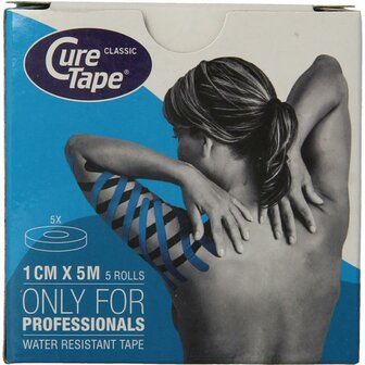 Curetape 1cm x 5mtr blauw Curetape 5st