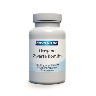 oregano olie met zwarte komijn Nova Vitae 60ca