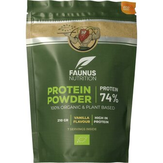 Proteine gefermenteerd vanille bio Faunus Nutrition 210g