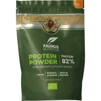 Proteine gefermenteerd naturel bio Faunus Nutrition 210g