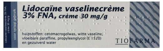 Lidocaine vaselinecreme 3%