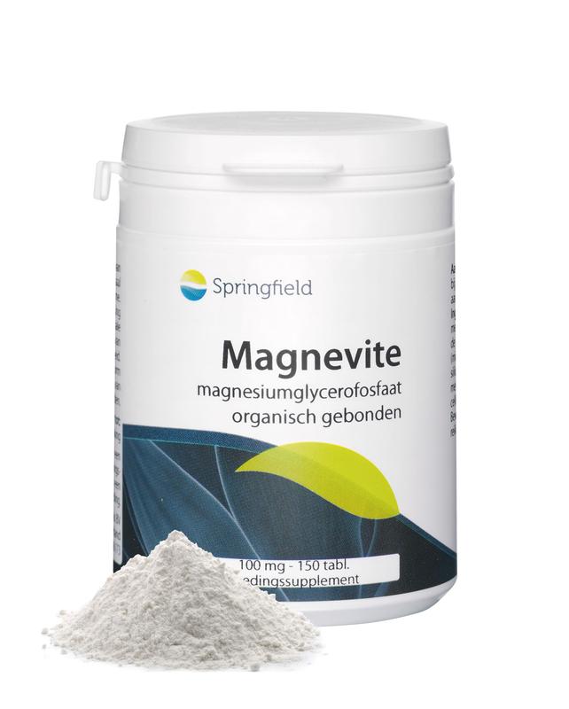 evalueren gazon Kritiek Springfield-Magnevite magnesium glycerofosfaat 100 mg-150tb -  mijnapotheek.nl