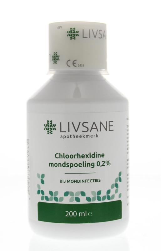 Chemicus Aardewerk basketbal Livsane-Chloorhexidine digluconaat mondspoeling 0,2%-200ml - mijnapotheek.nl